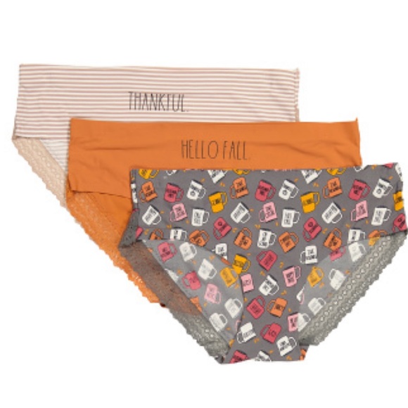 π Rae Dunn THANKFUL Hipster Panties 3 Pack - Picture 12 of 12